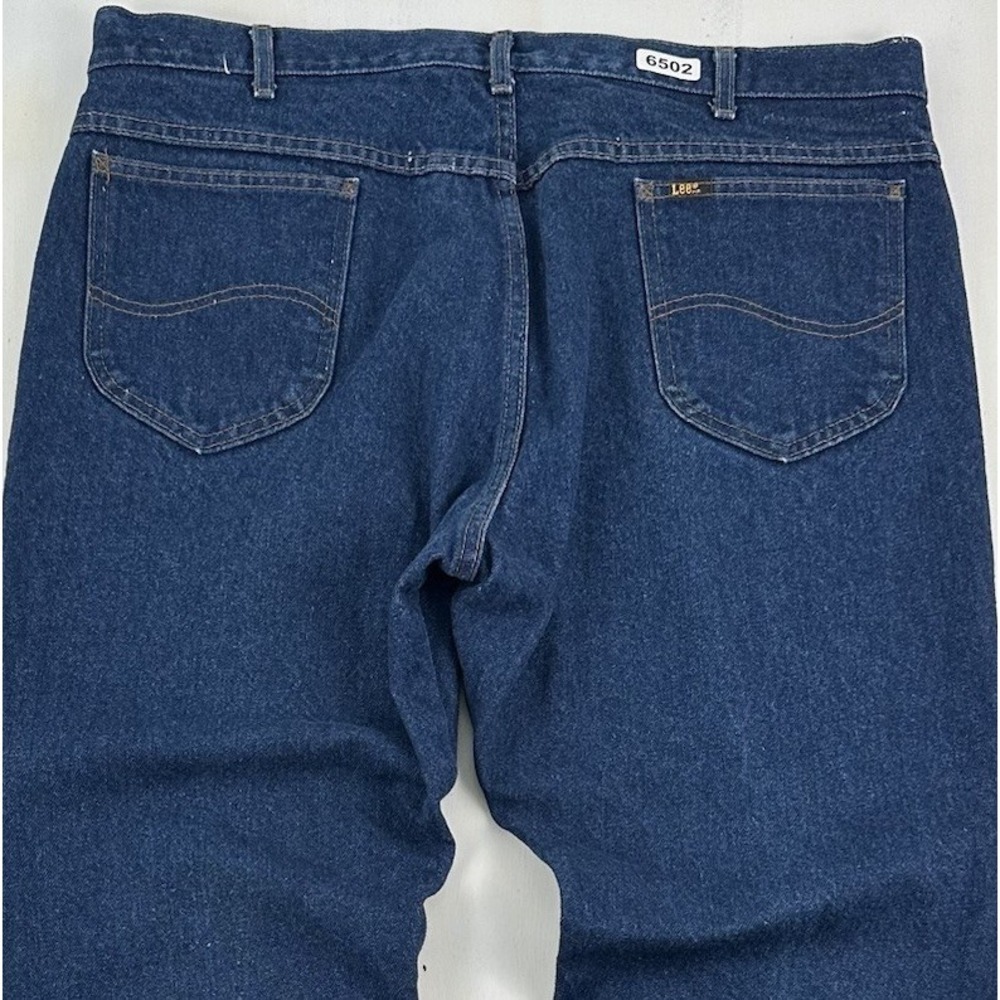 Vintage Lee Riders Jeans Mens Fits 39x32 Medium Blue Denim Union Made In USA